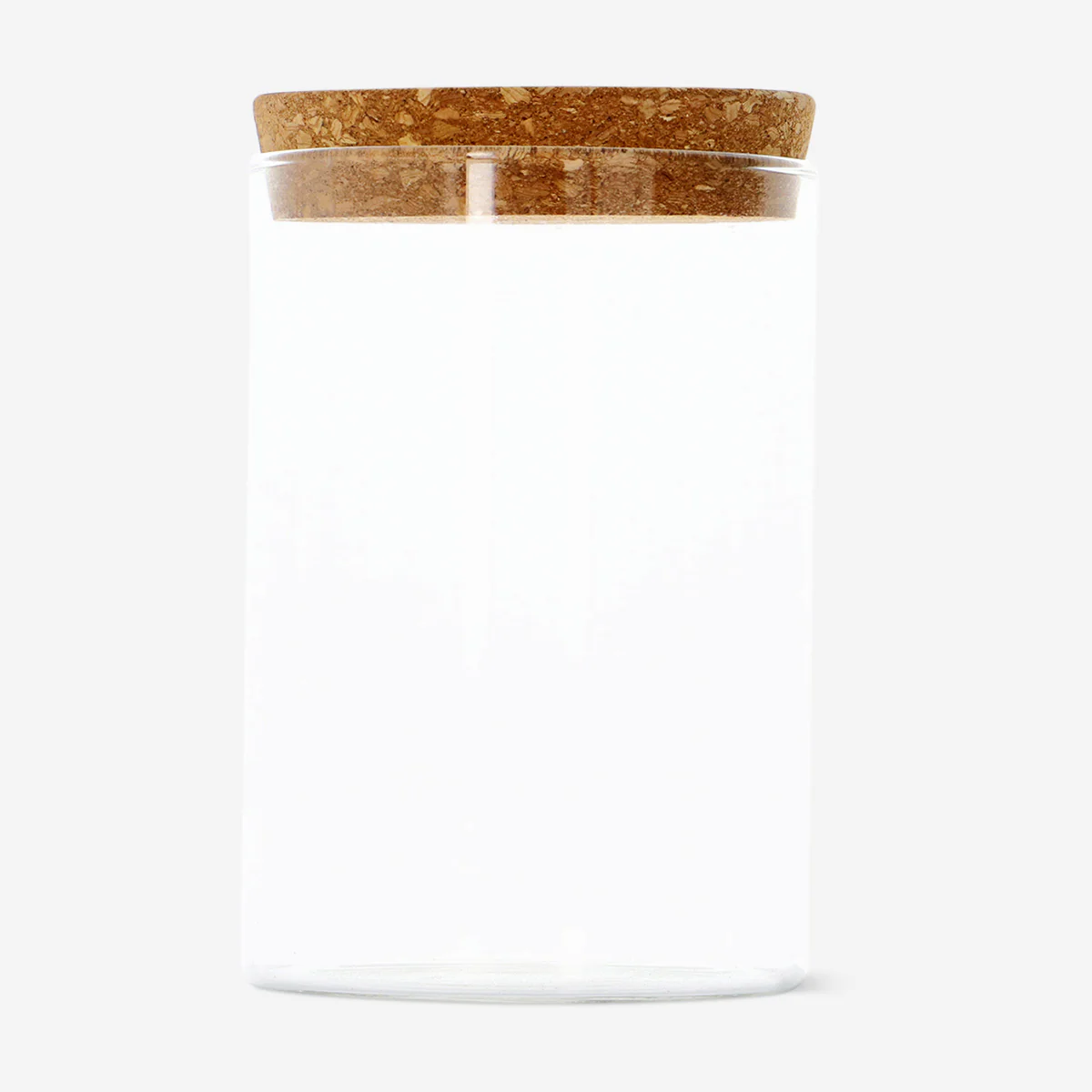 Glass jar with cork lid - 14 cm - Image 3