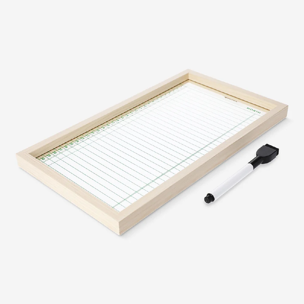 Glass planner board with marker - Image 2