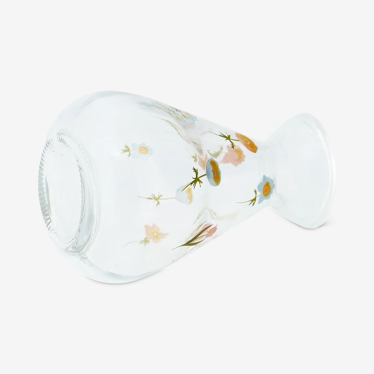 Floral glass vase - 11 cm - Image 2
