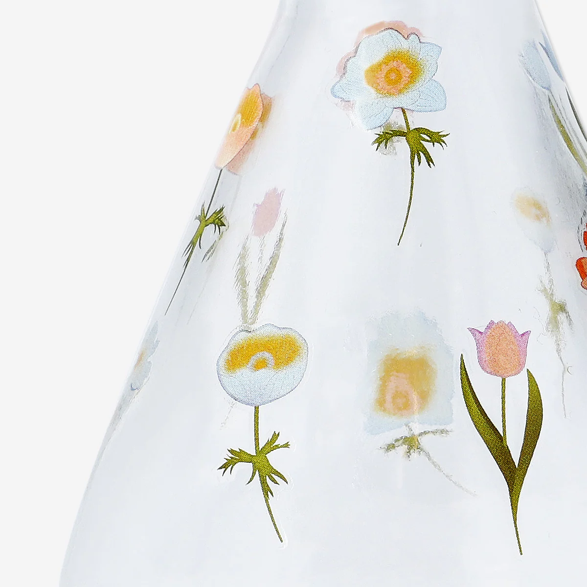 Floral glass vase - 11 cm - Image 3