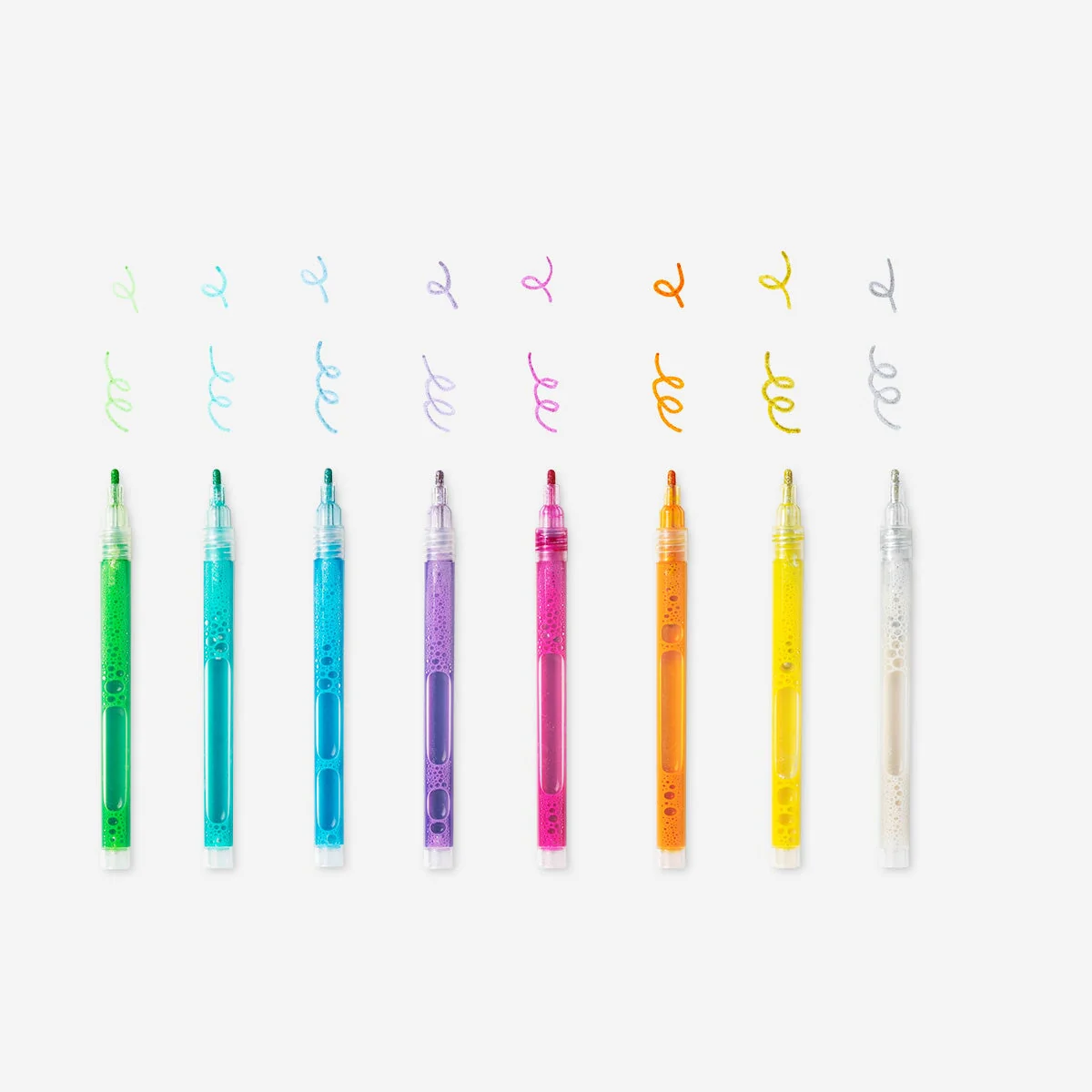 Glitter markers. 8 pcs