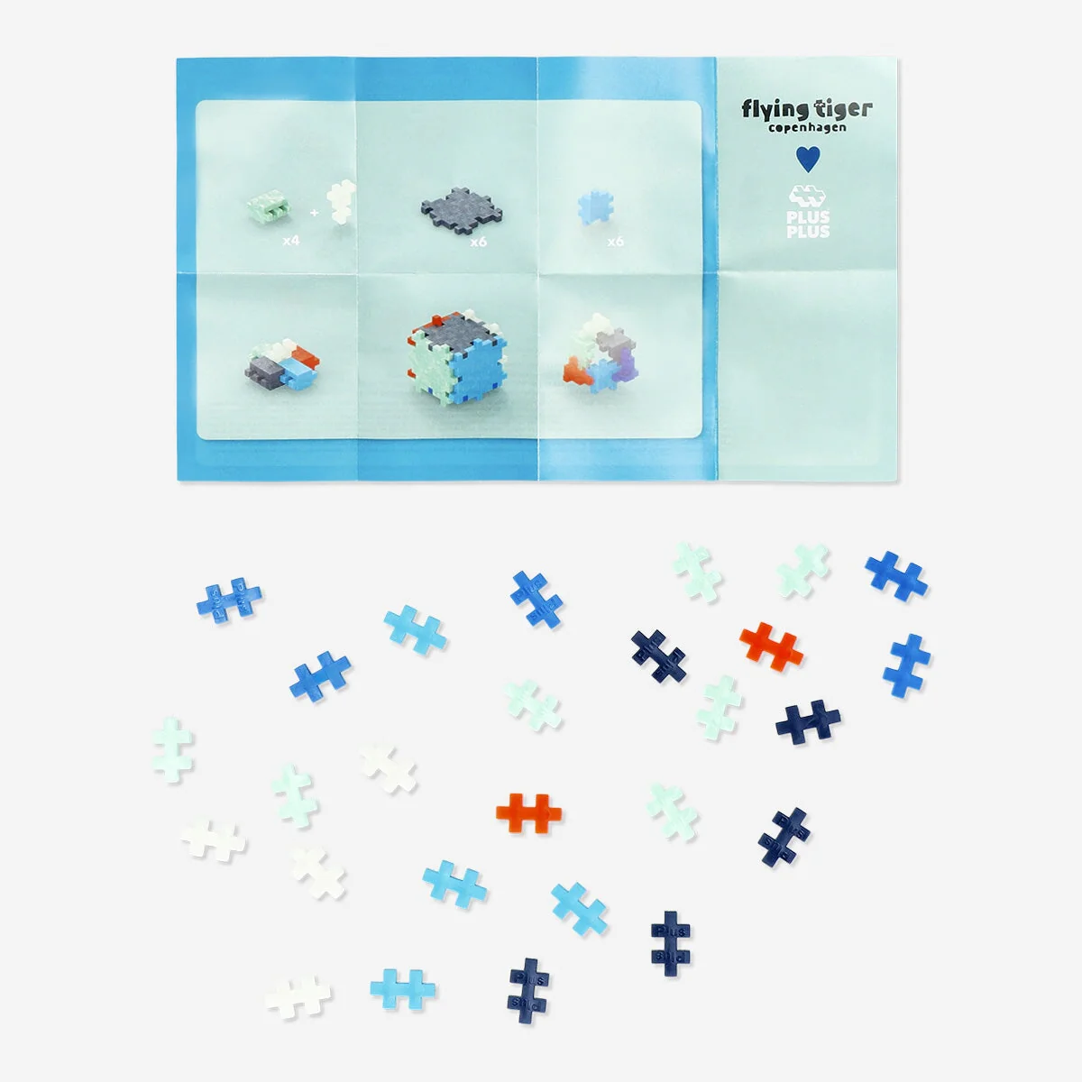 Glow in the dark building mix 240 pcs - Plus Plus x Flying Tiger Copenhagen - Image 2