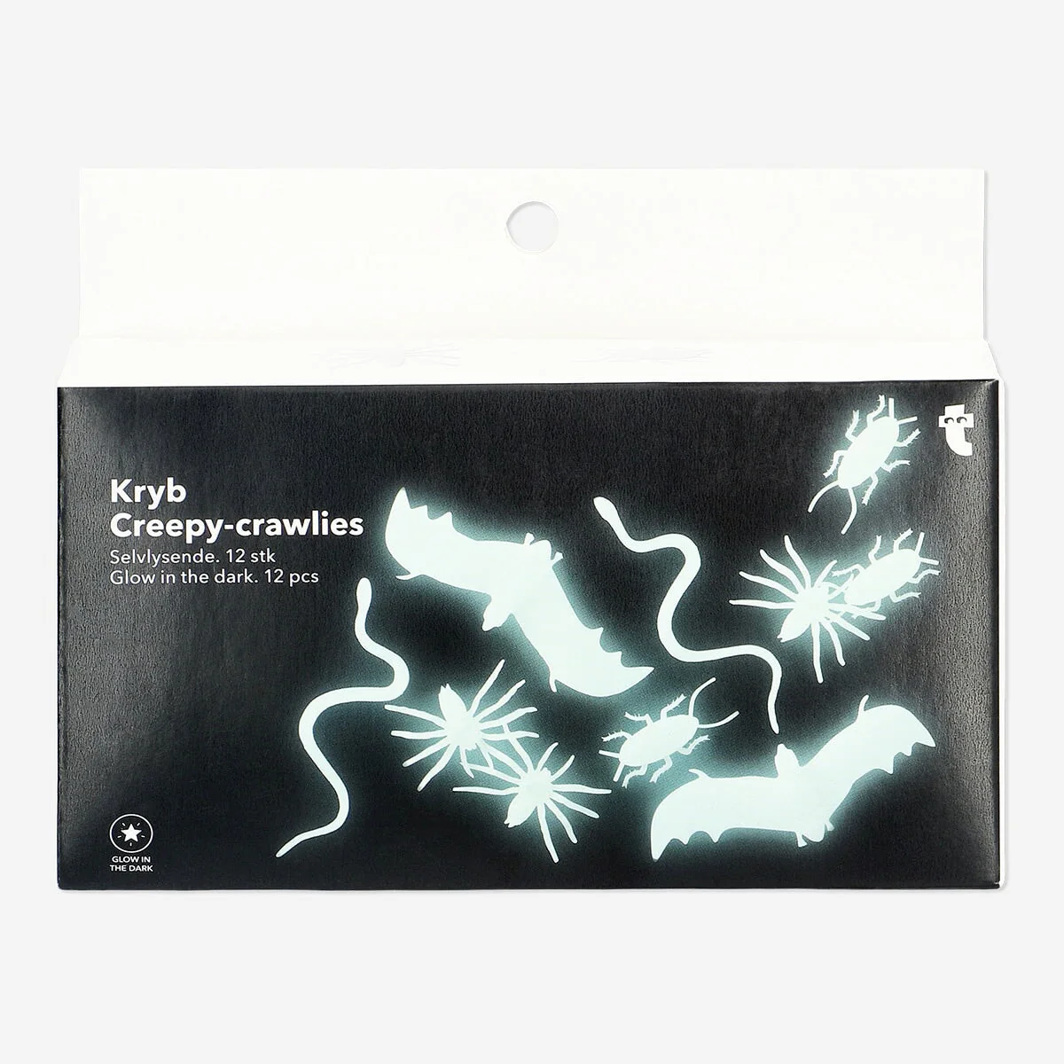 Glow in the dark creepy-crawlies - 12 pcs
