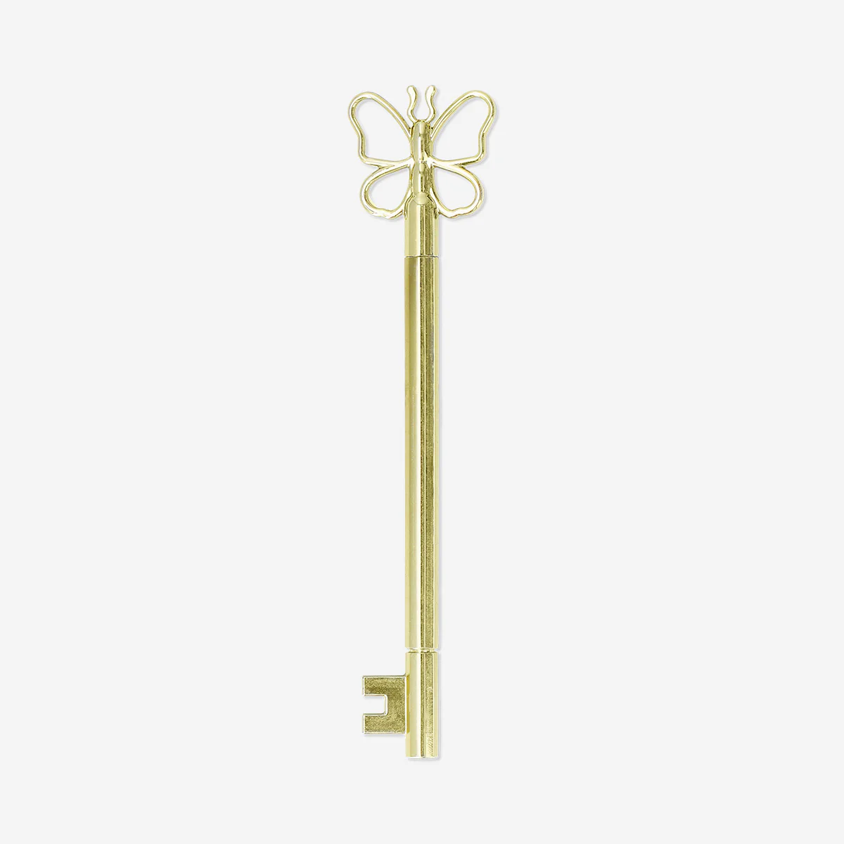 Gold ballpoint pen with butterfly - Image 2