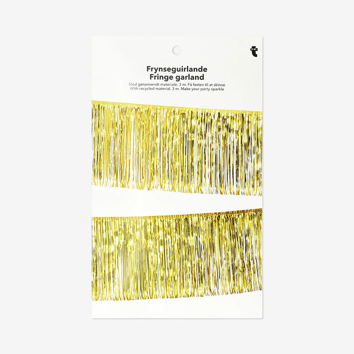 Gold fringe garland - 300 cm - Image 3