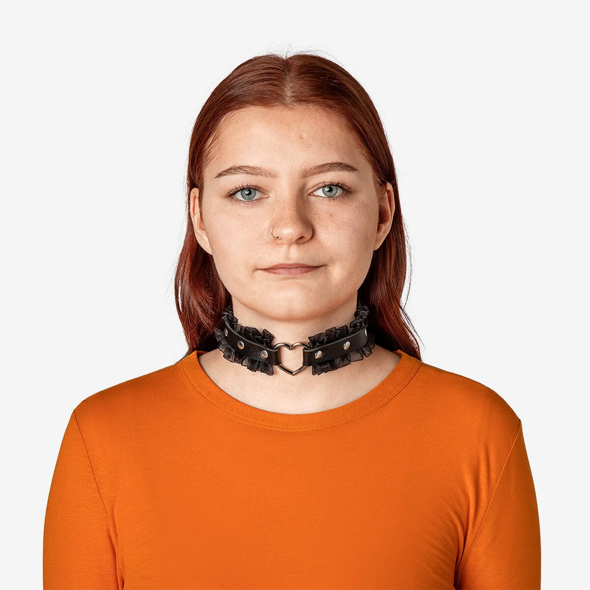 Gothic necklace with heart