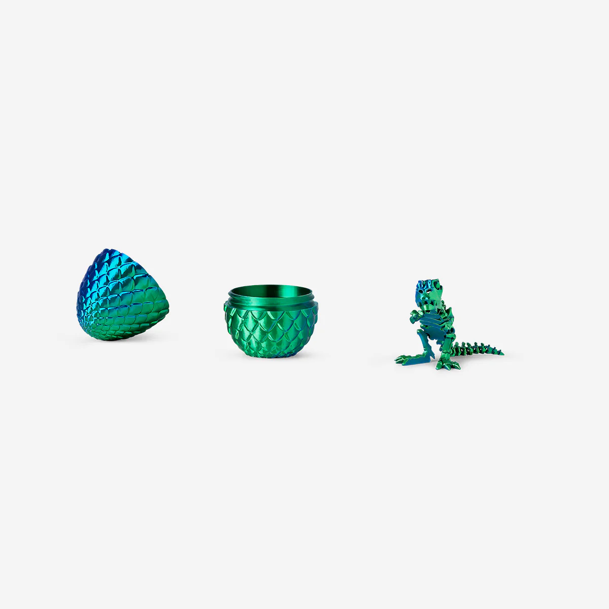Green 3D dinosauer in egg - Image 2
