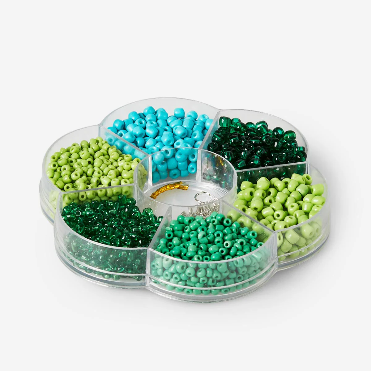 Green and Blue Glass Bead Set - Image 2