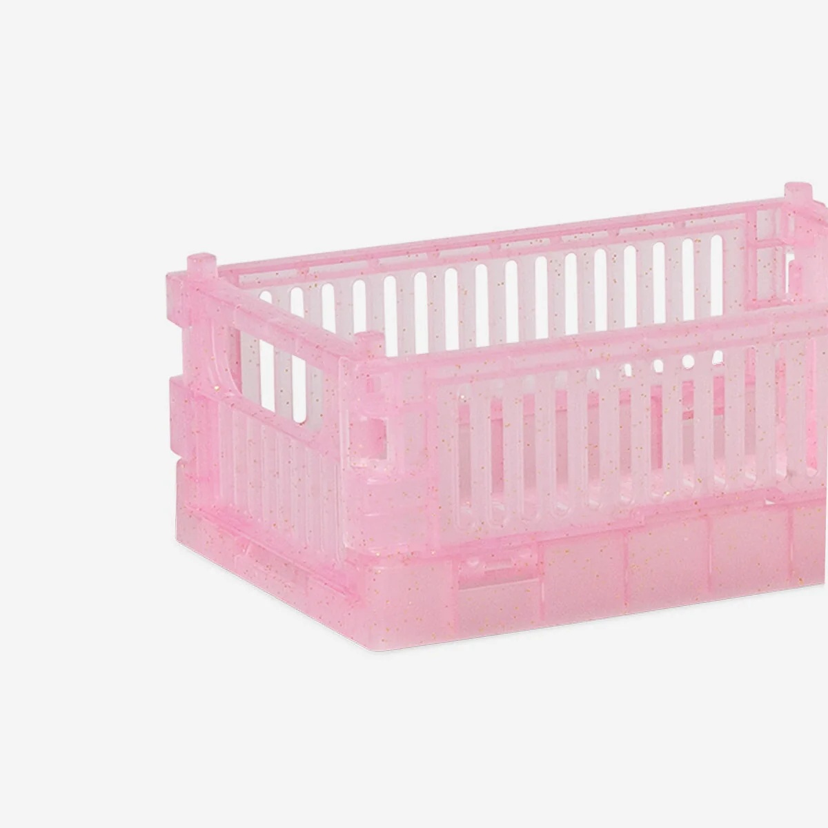 Green and pink collapsible storage boxes - 2 pcs - Image 2
