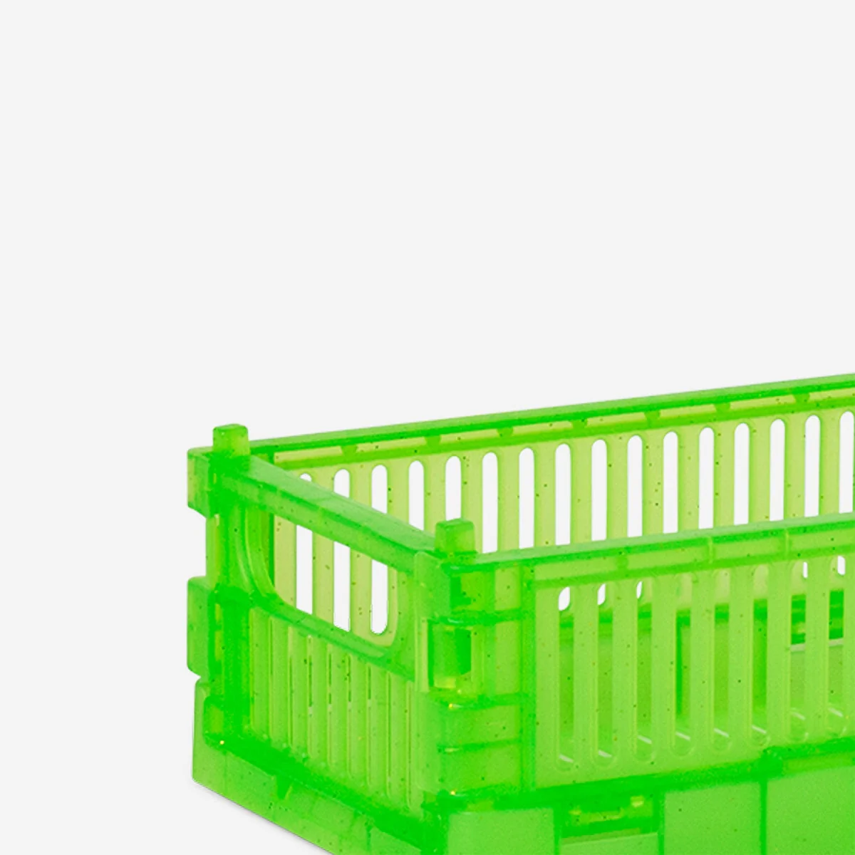 Green and pink collapsible storage boxes - 2 pcs - Image 3