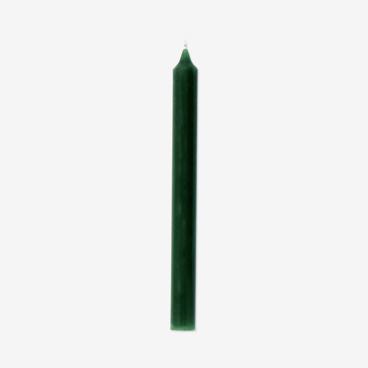 Green dinner candle - 24 cm