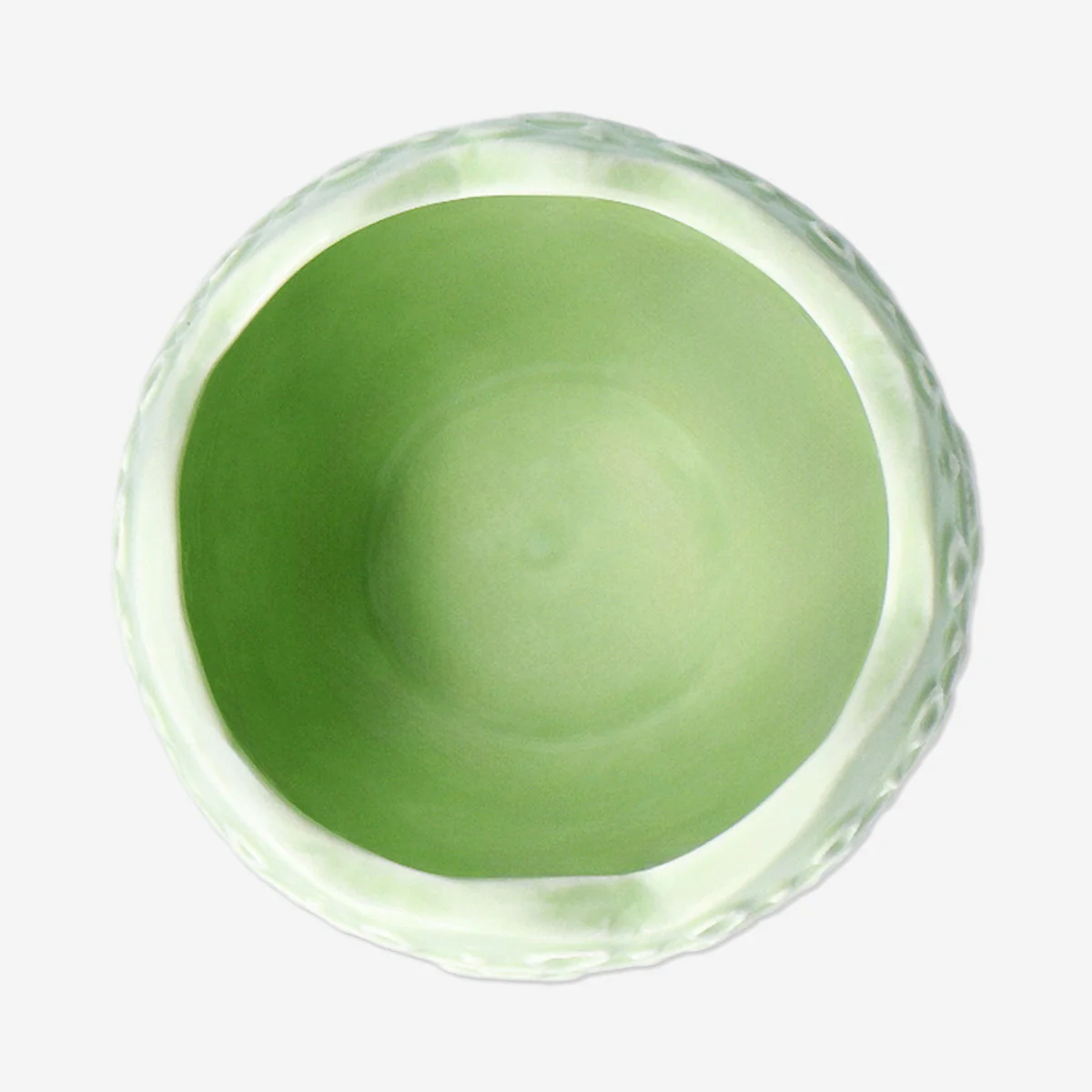 Green Easter egg tealight holder - 8 cm - Image 3
