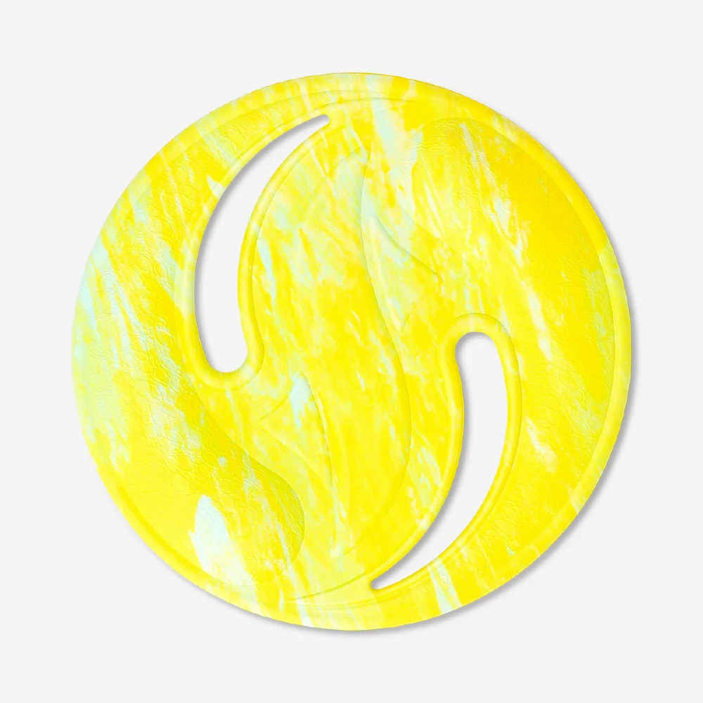 Yellow flying disc