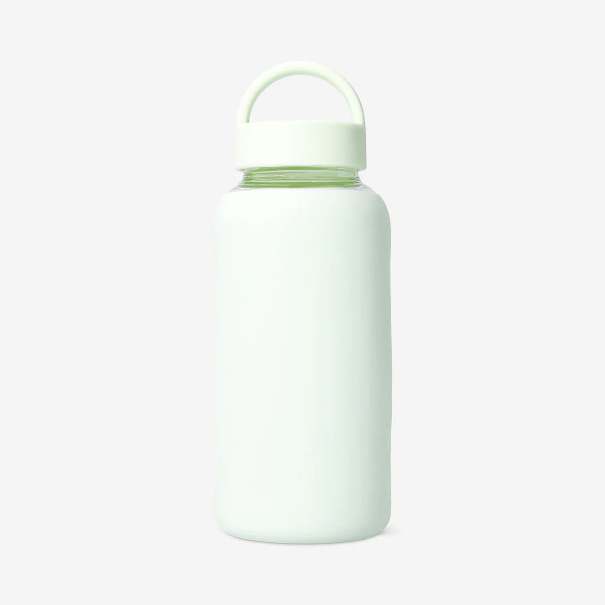 Green glass drinking bottle with silicone cover - 800 ml - Image 2