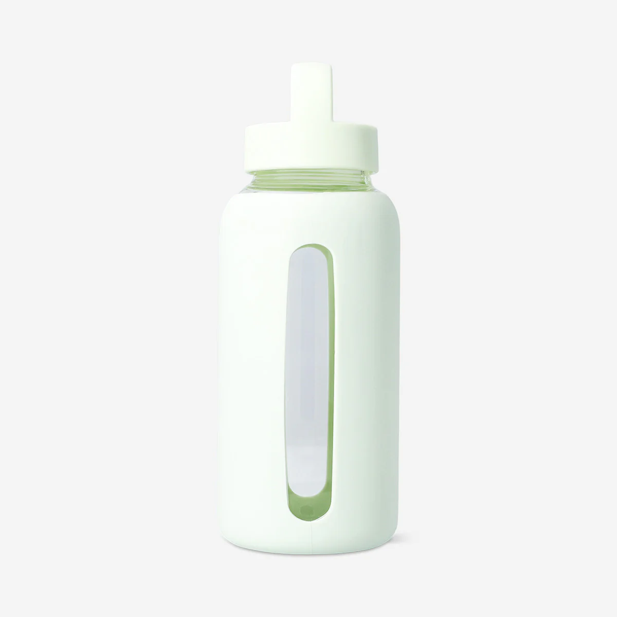 Green glass drinking bottle with silicone cover - 800 ml - Image 3