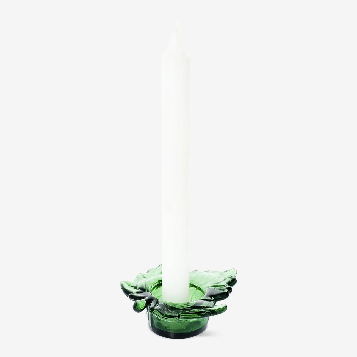 Green Leaf-Shaped Tealight Holder - Image 3