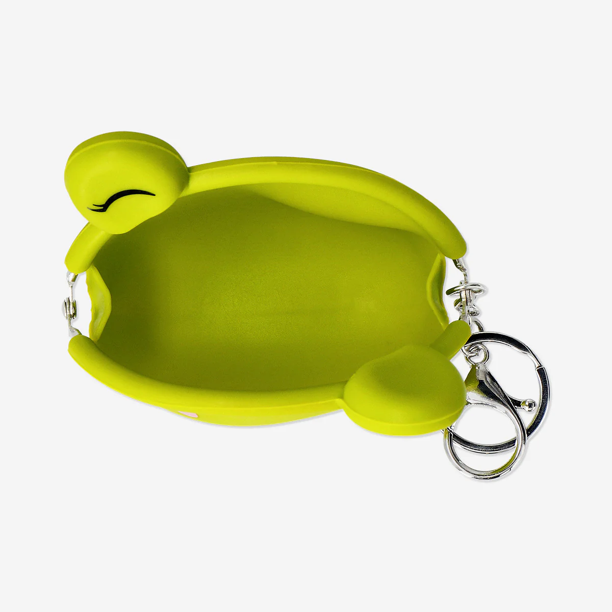Green silicone frog purse - Image 3