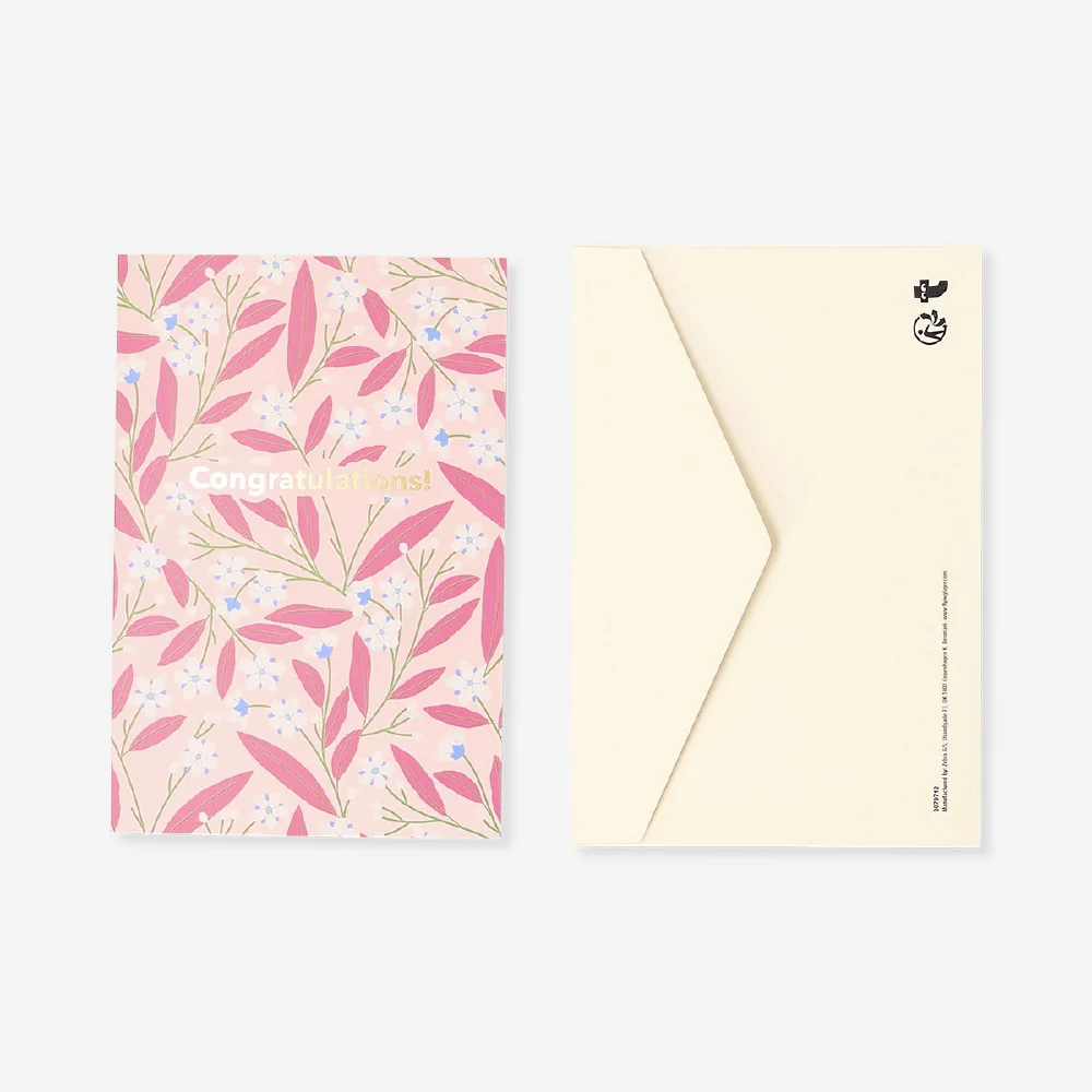 Greetings card - Floral congratulations