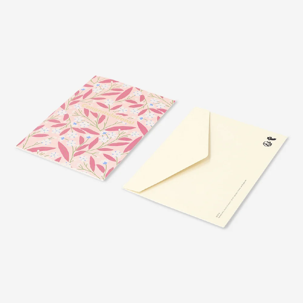Greetings card - Floral congratulations - Image 2