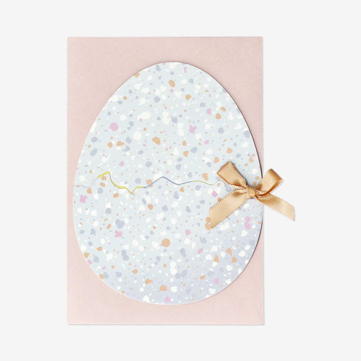 Greetings card - Speckled Easter egg