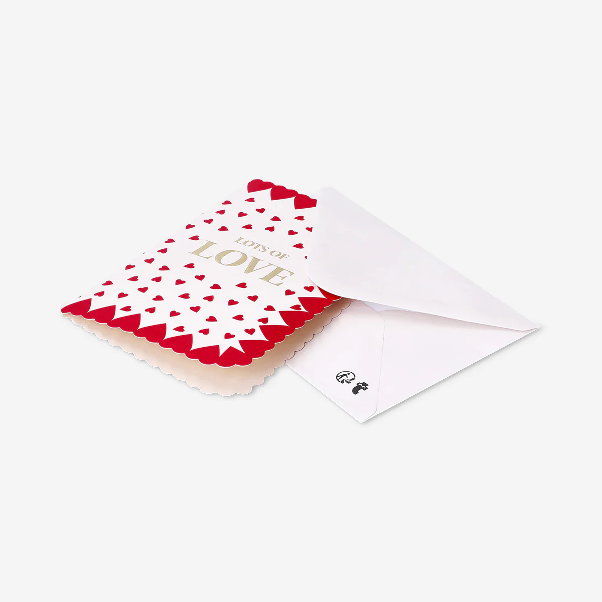 Valentine's card with red hearts - Image 2