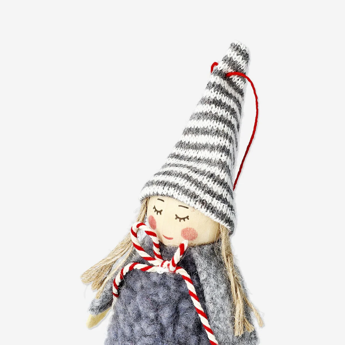 Grey Christmas elf with dress - Image 3