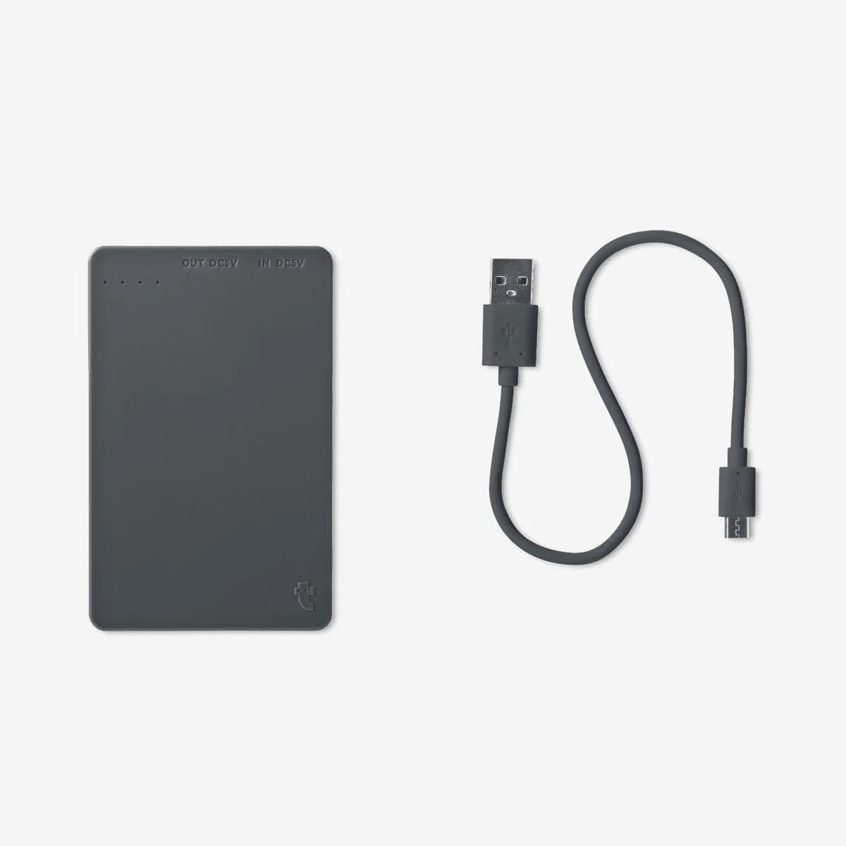 Grey Power Bank - 4000 mAh