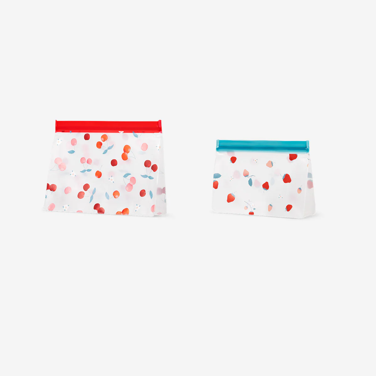 Grip seal bags with berry print - 2 pcs