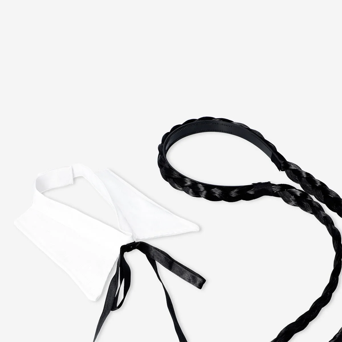 Hairband with braids and collar tie - For adults - Image 3