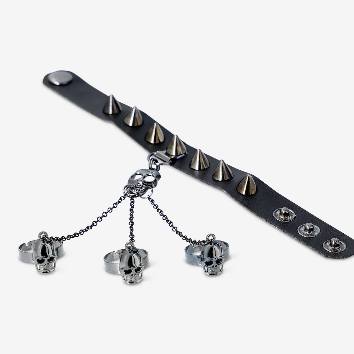 Hand Jewellery with Skulls - Image 3