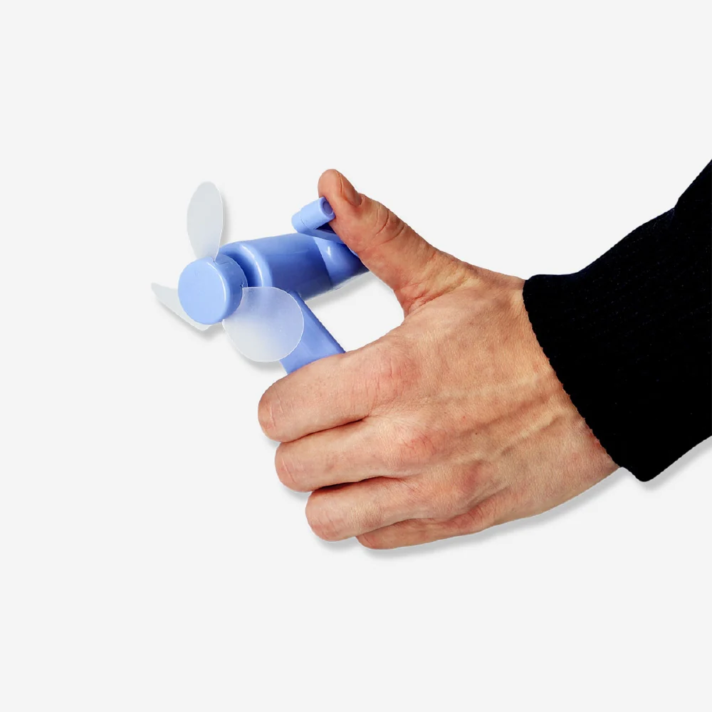 Handheld fan - Blue - Image 2