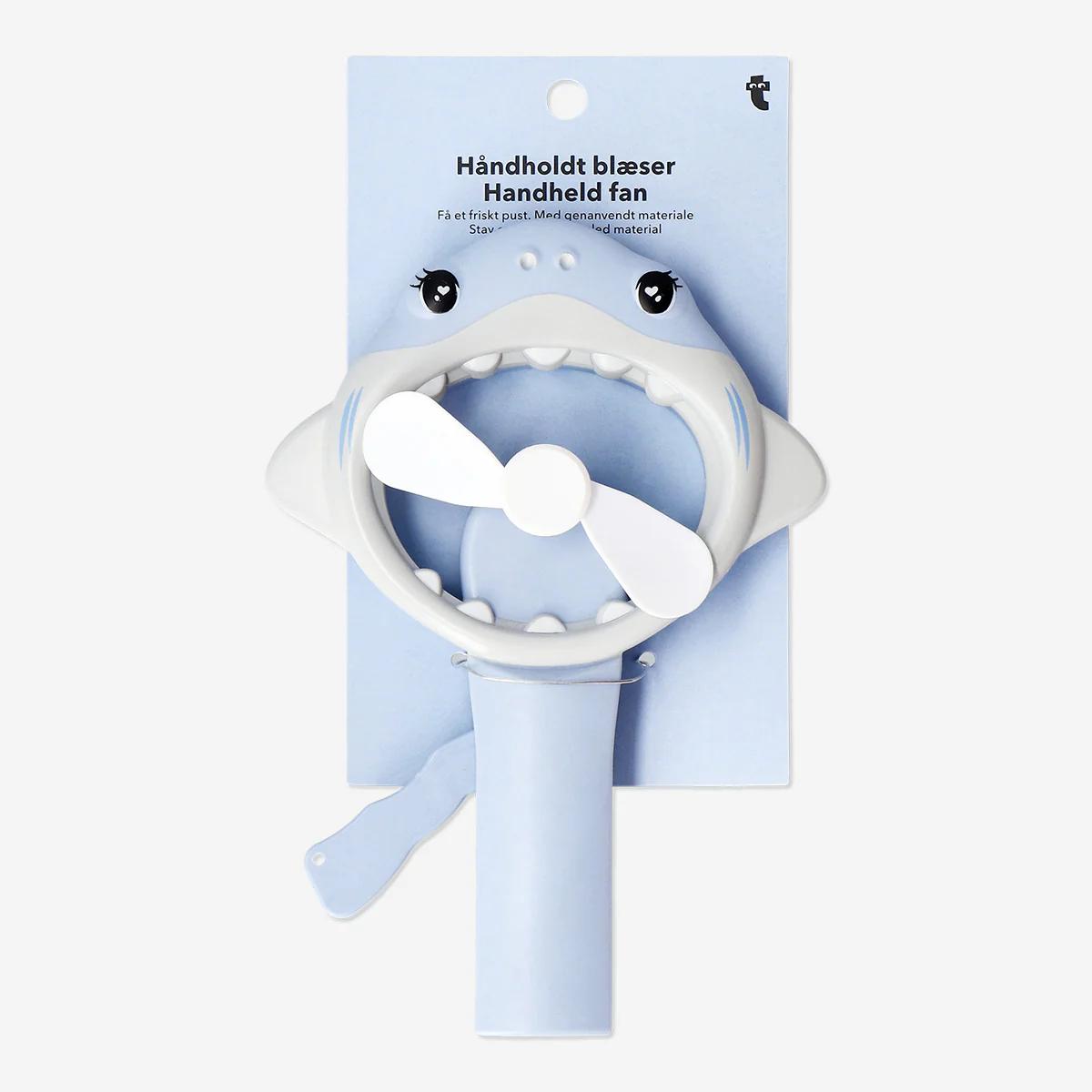 Handheld fan - Blue shark - Image 3