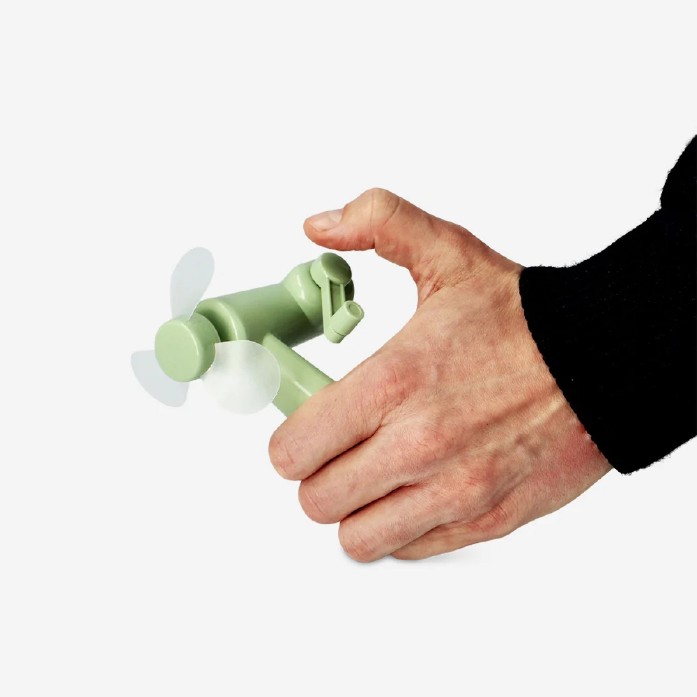 Handheld fan - Green - Image 3