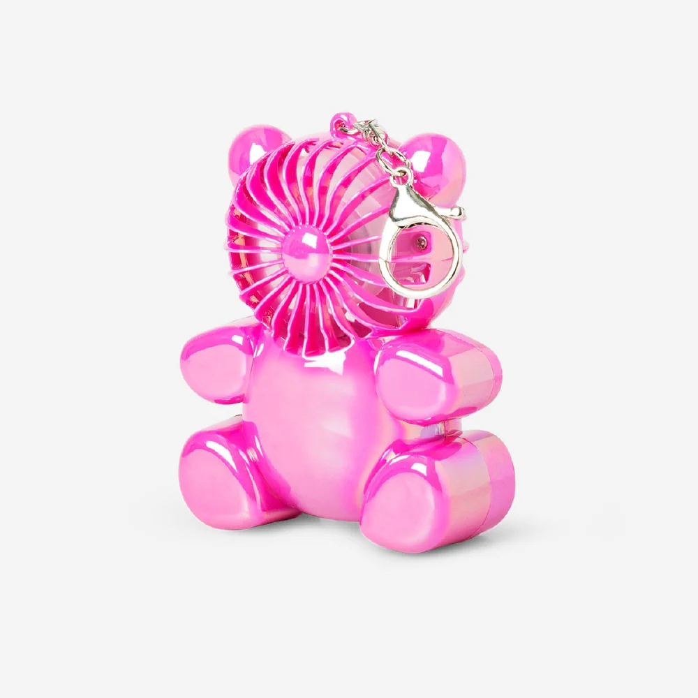 Handheld fan with key ring - Gummy bear