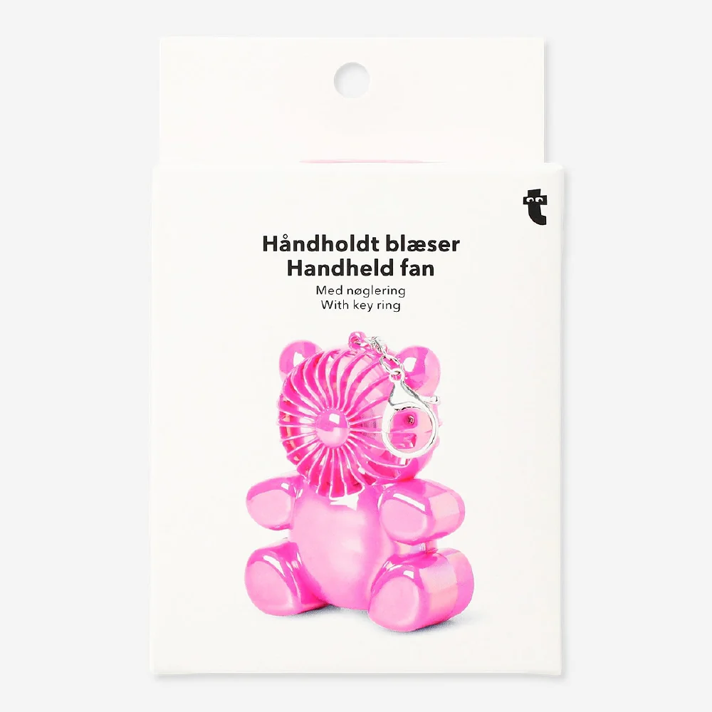 Handheld fan with key ring - Gummy bear - Image 3