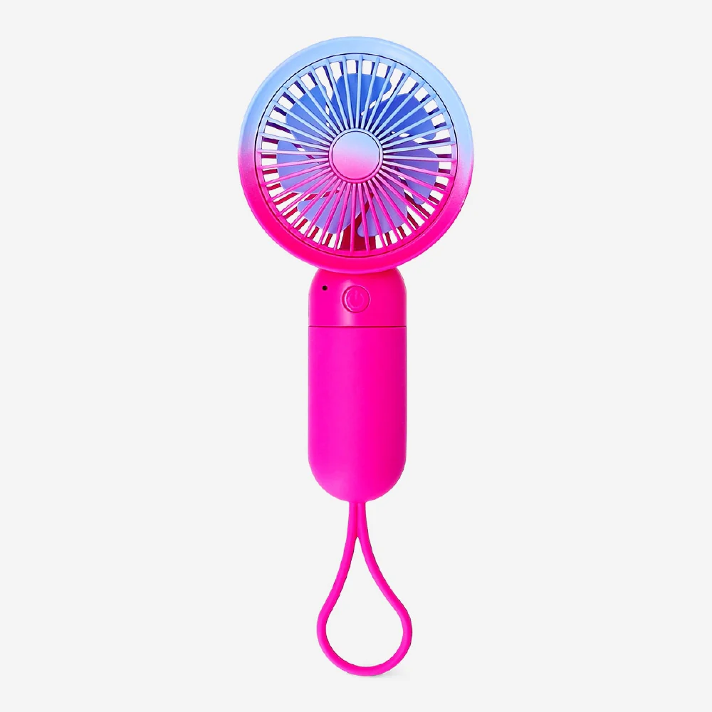 Handheld fan with strap - Gradient pink - Image 2