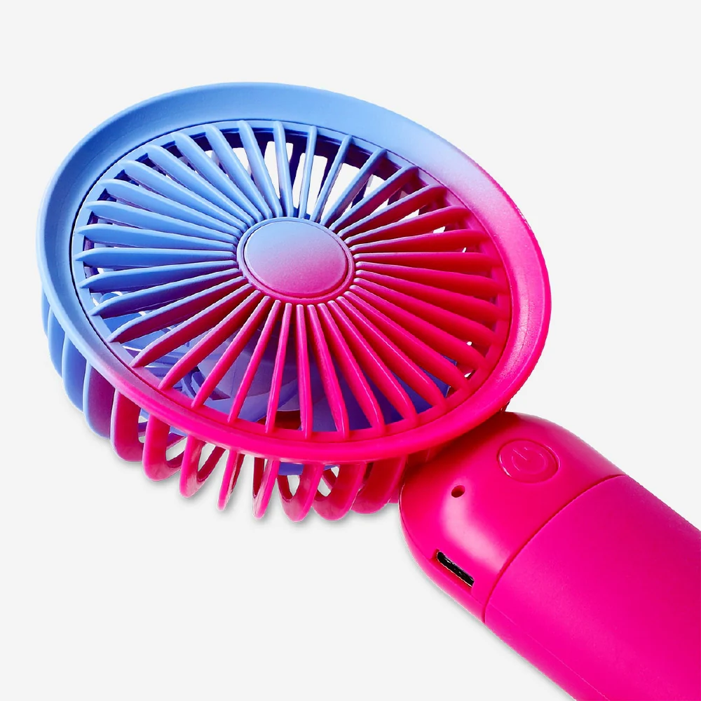 Handheld fan with strap - Gradient pink - Image 3