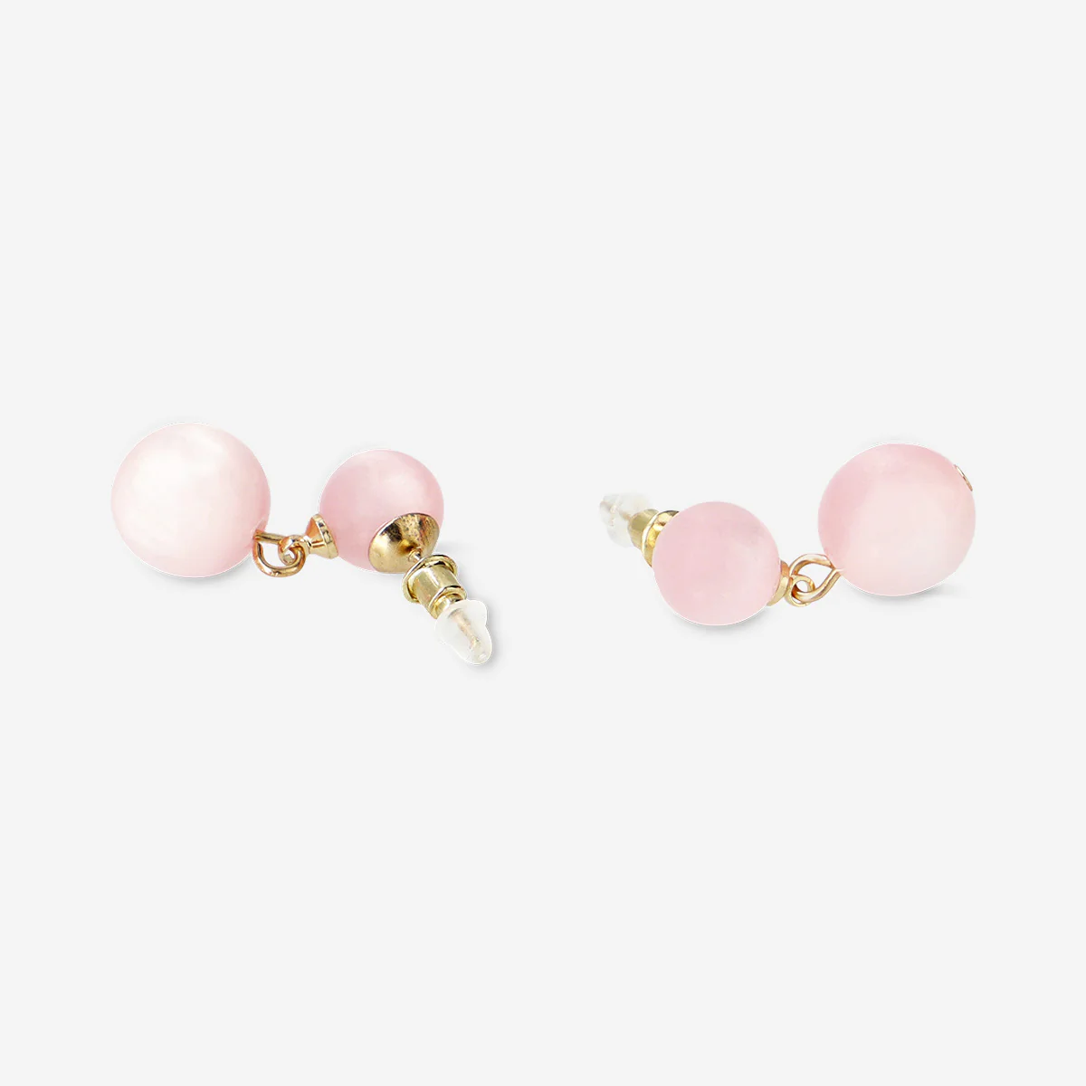 Hanging earrings - Pink stones - Image 3