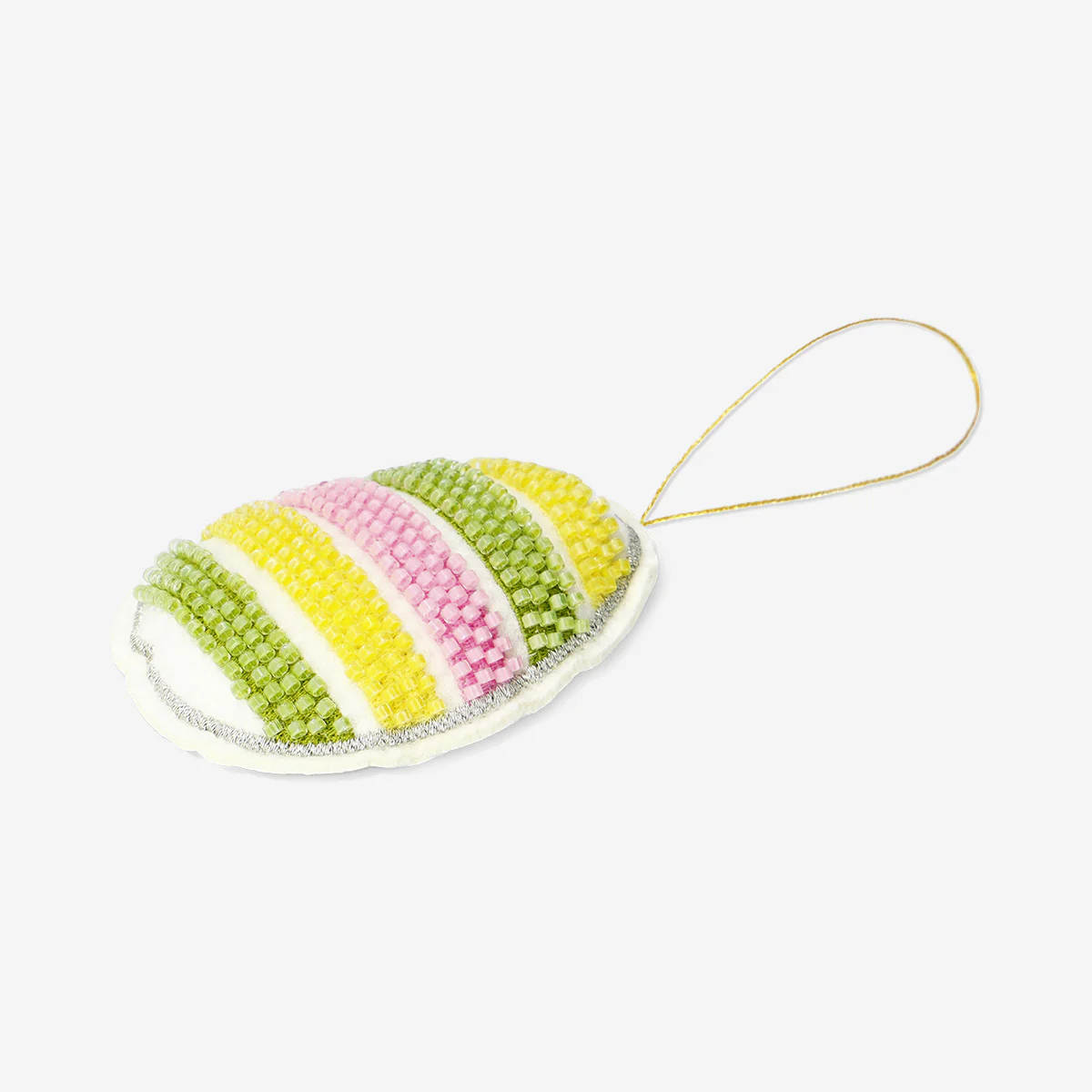 Hanging ornament - Easter egg with beads - Image 2