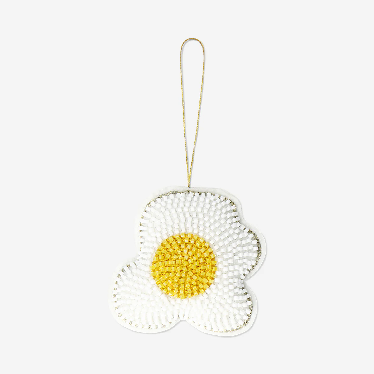 Hanging ornament - Fried egg with beads - Image 2