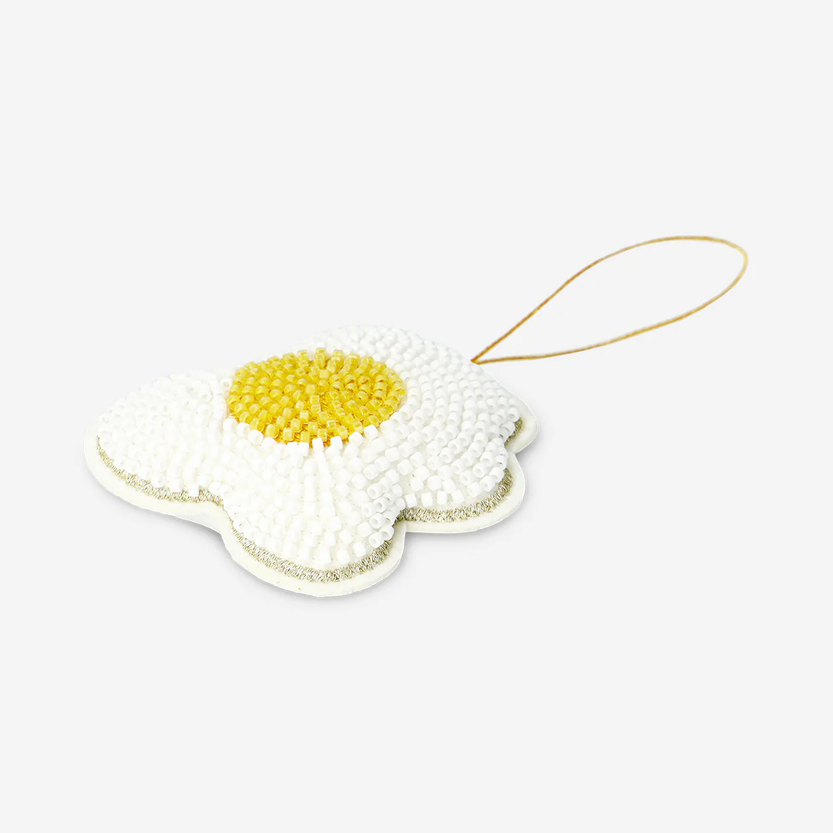 Hanging ornament - Fried egg with beads - Image 3
