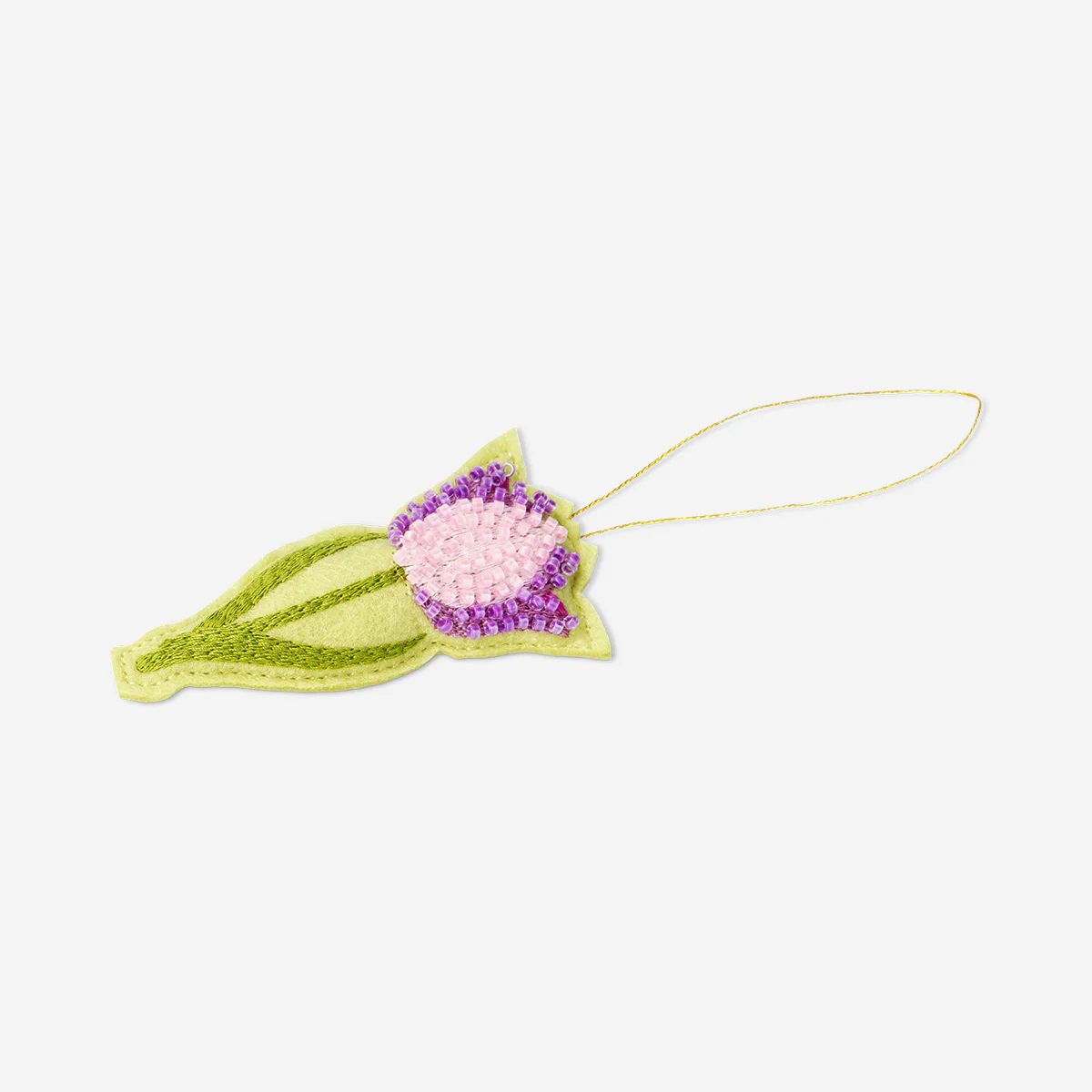 Hanging ornament - Tulip flower with beads - Image 2