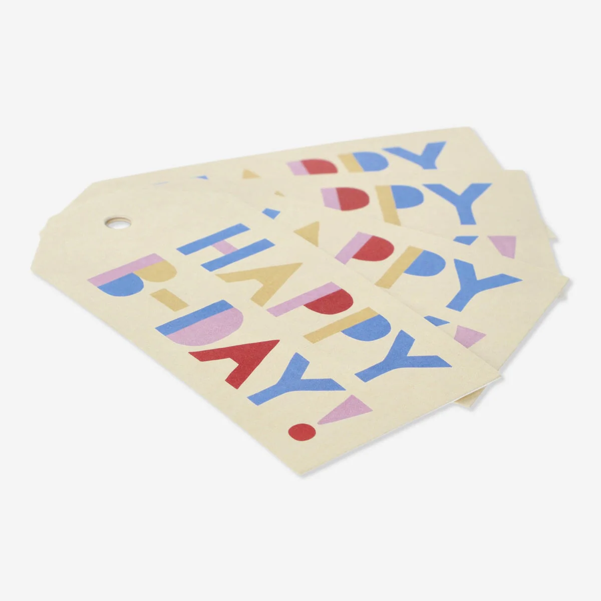 Happy birthday gift tags. 4 pcs