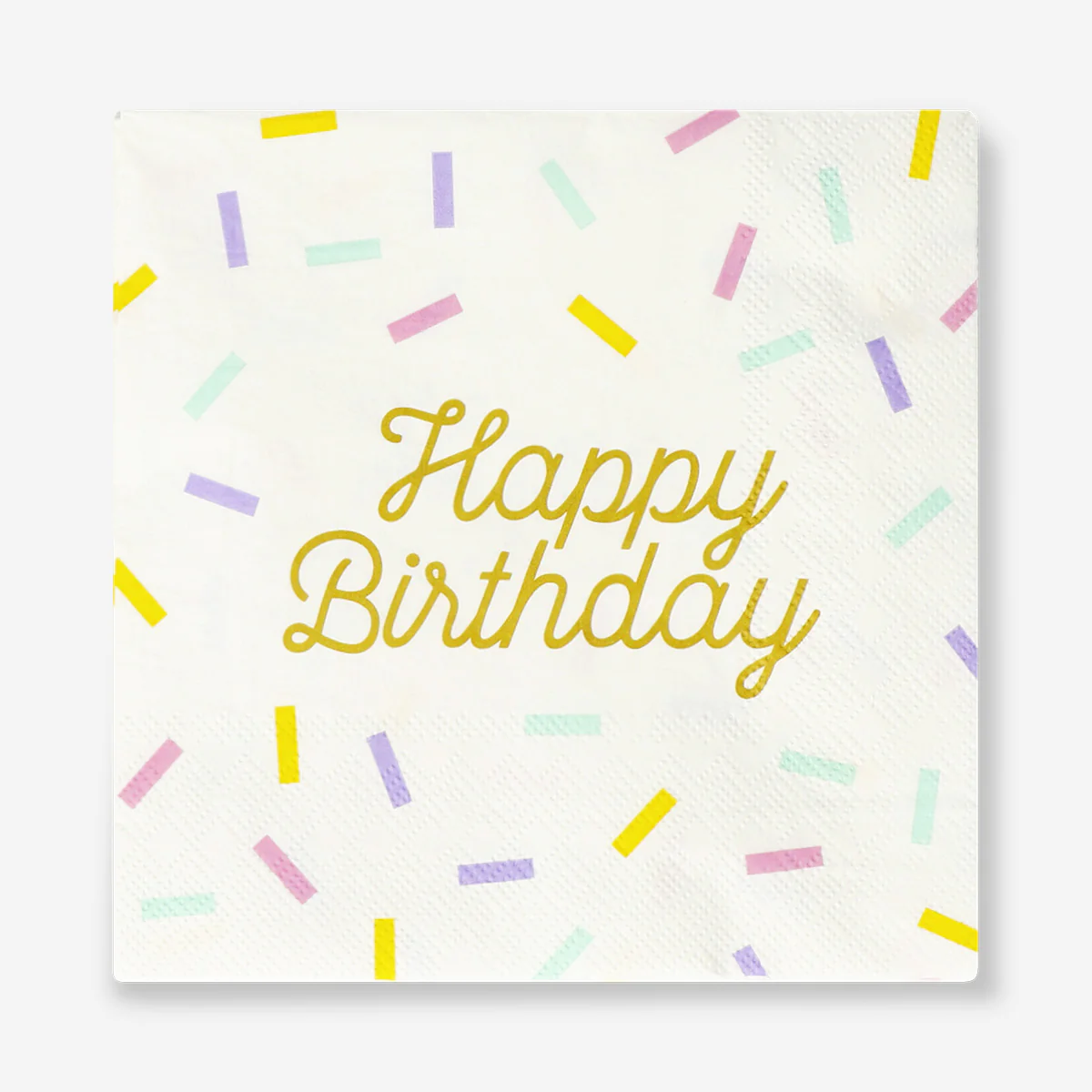 Happy birthday sprinkle napkins - 16 pcs - Image 2