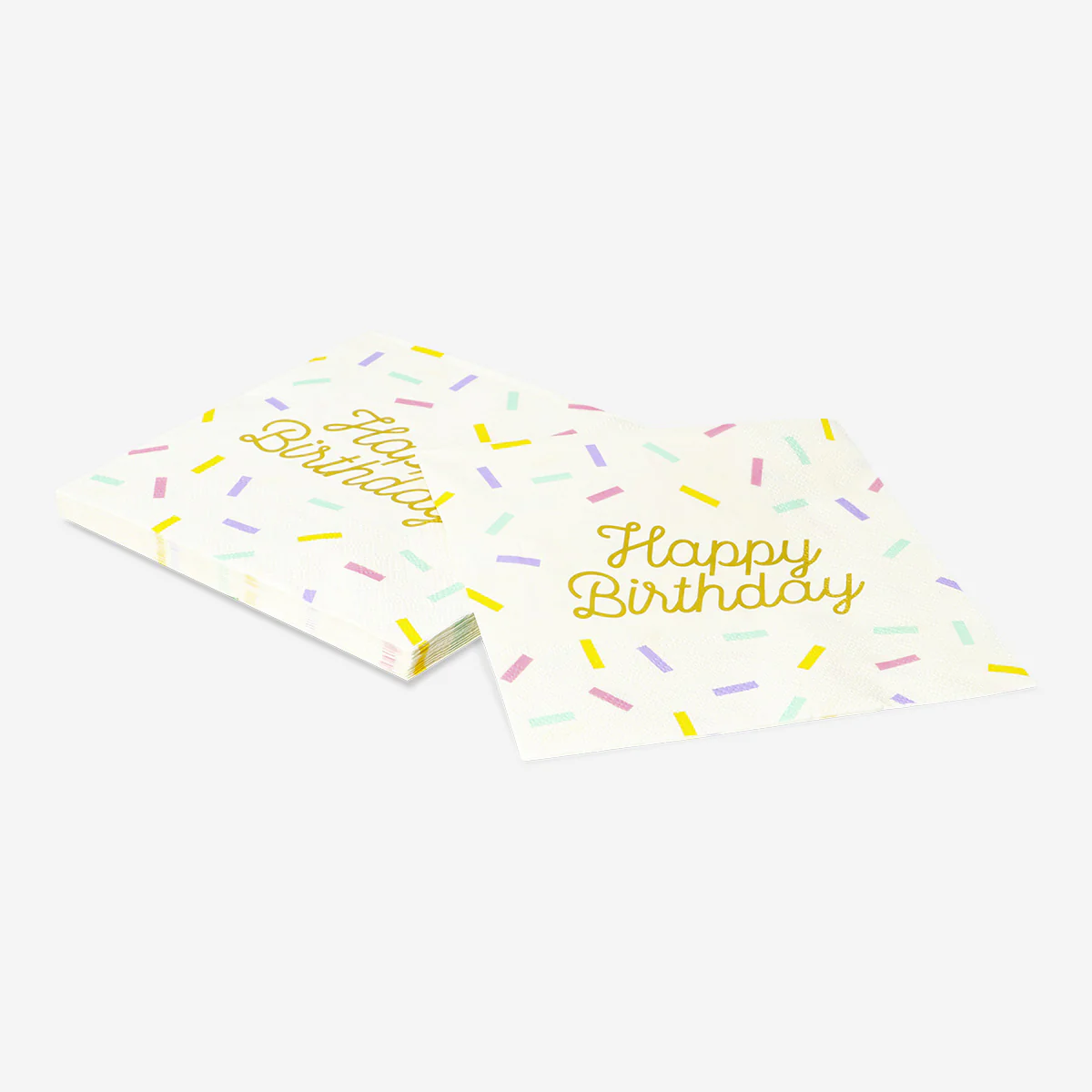 Happy birthday sprinkle napkins - 16 pcs - Image 3