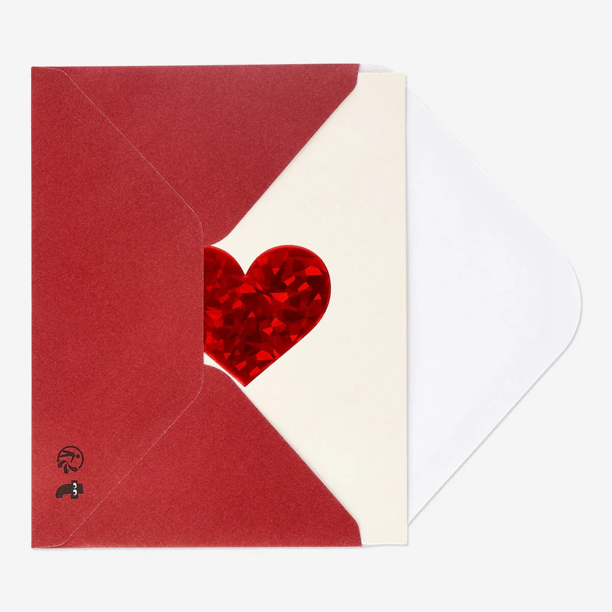 Heart cards and envelopes - 5 pcs - Image 3