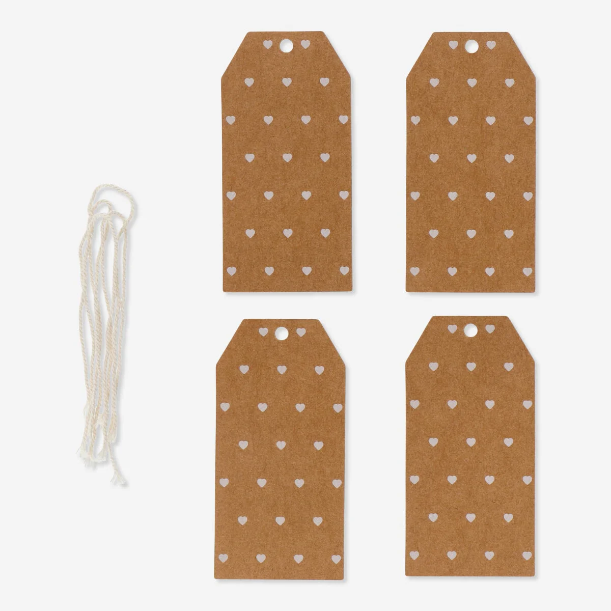 Heart gift tags. 4 pcs