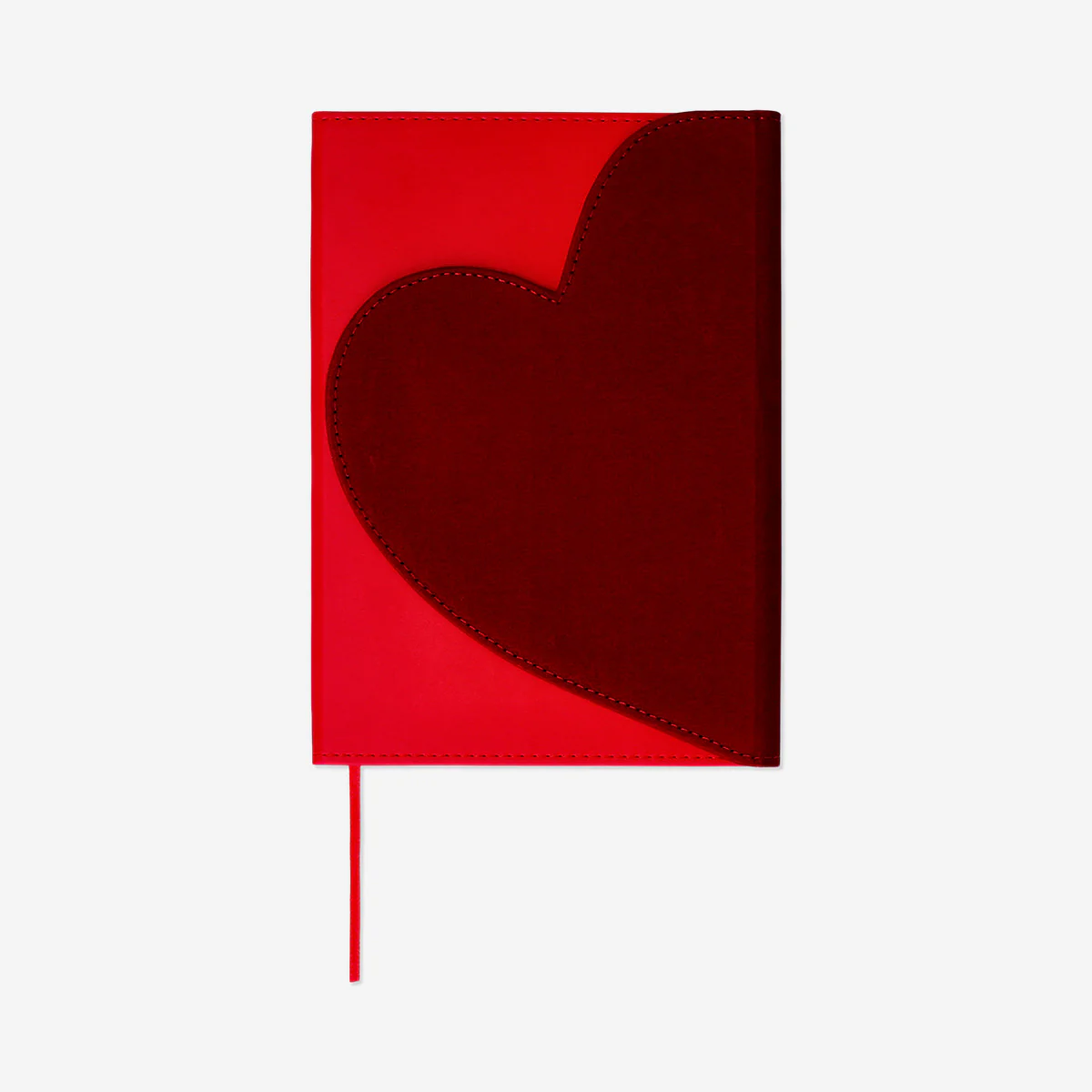 Heart notebook with magnetic closure
