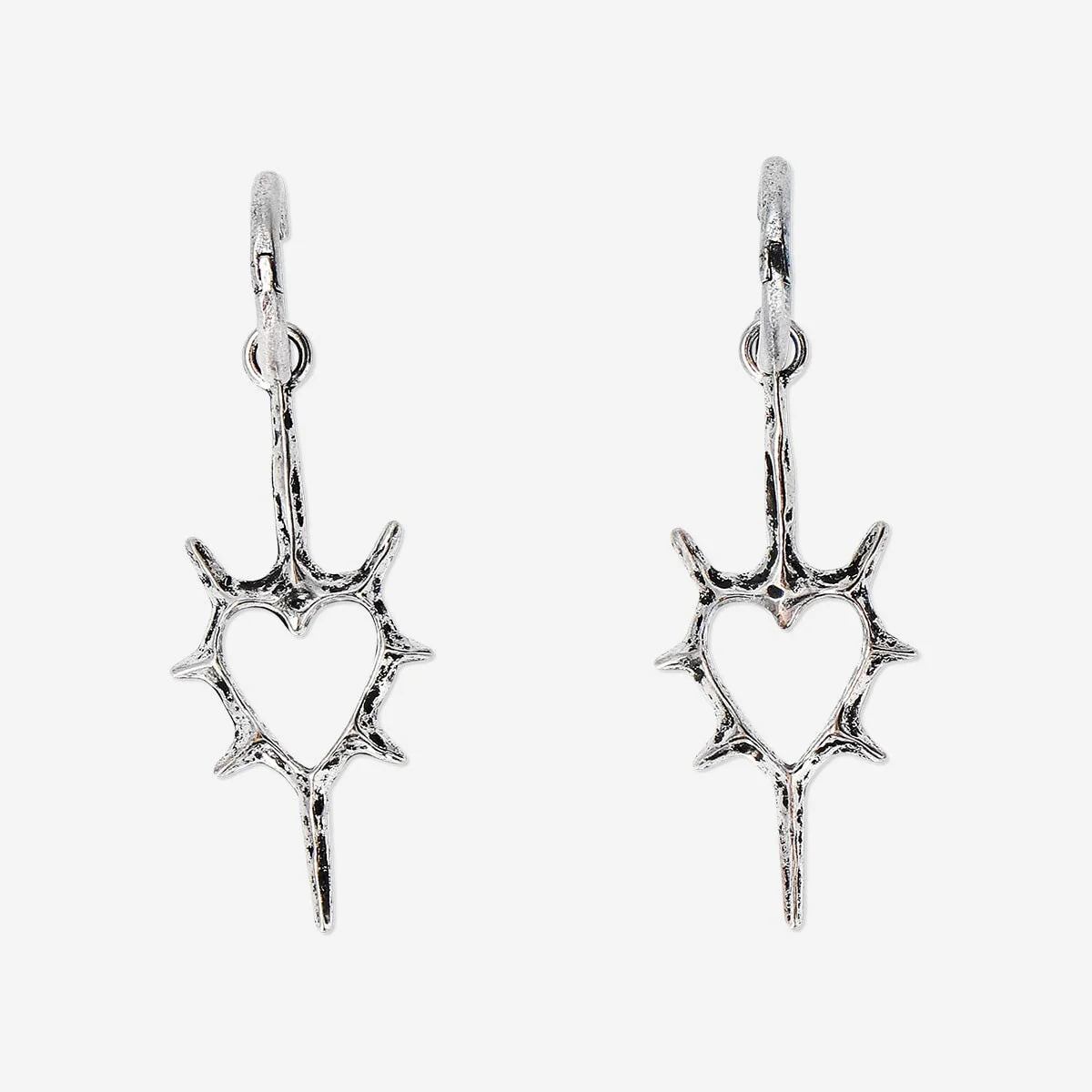 Spike hearts earrings - Image 2