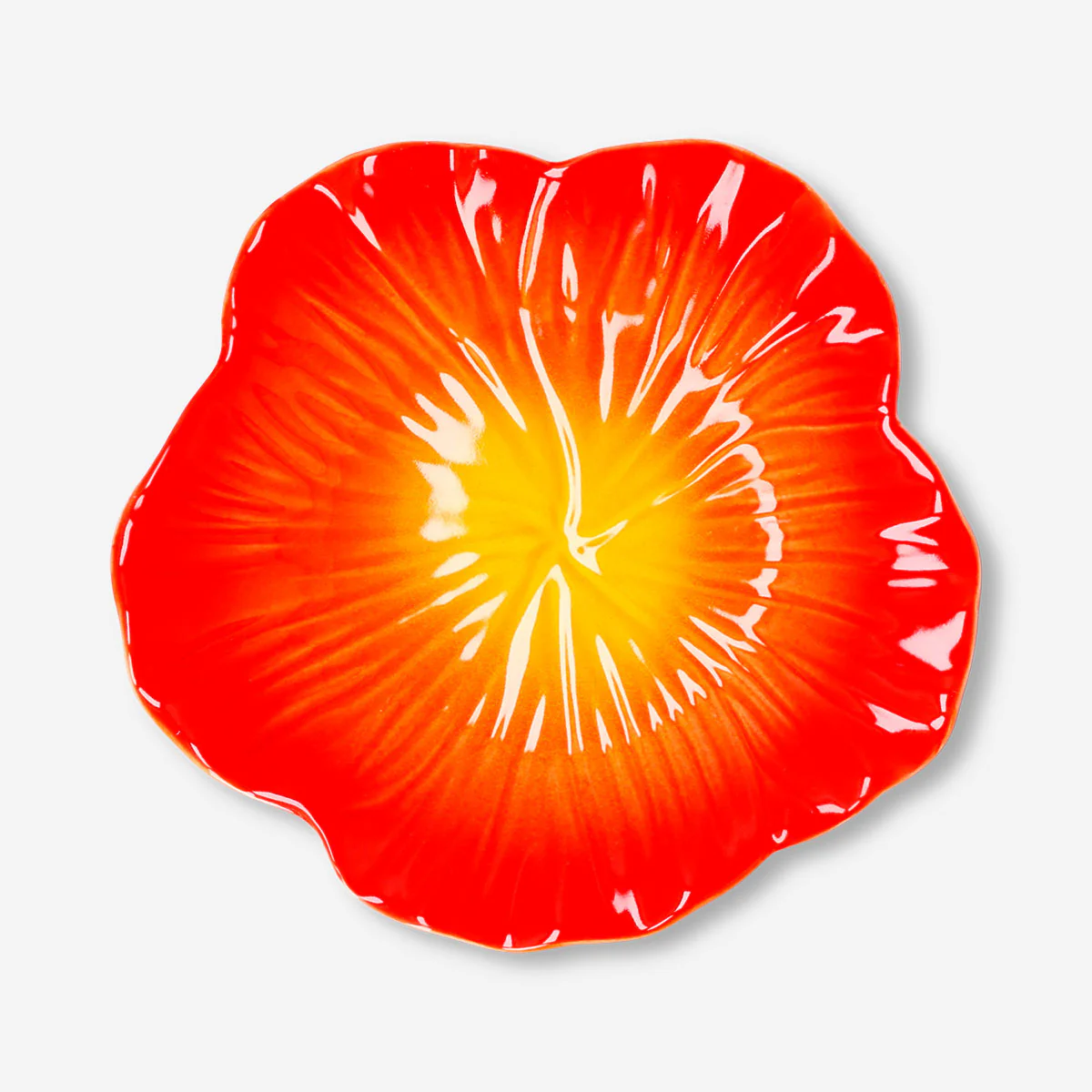 Hibiscus flower plate - 19 cm - Image 3